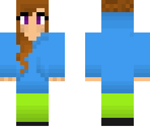 girl with blue hoodie