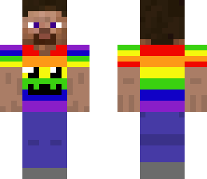 steve with nyan cat t-shirt