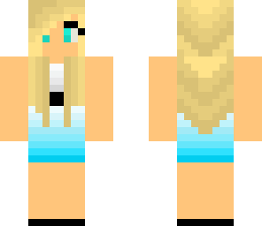 blue dress girl
