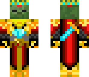 zombie king with swords