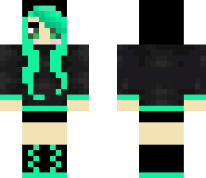 green cute emo