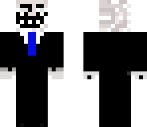 black trollface blue