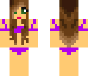 purple bikini girl