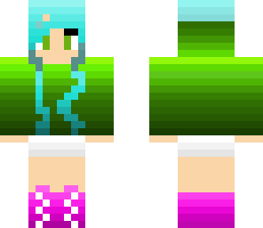 blue hair girl edit