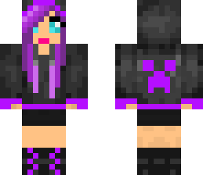 purple creeper hoodie