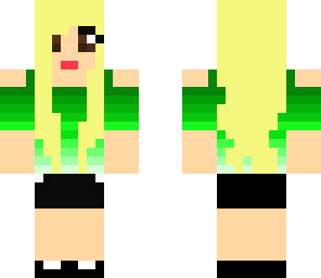 summer blonde green girl