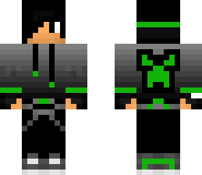 green hoodie