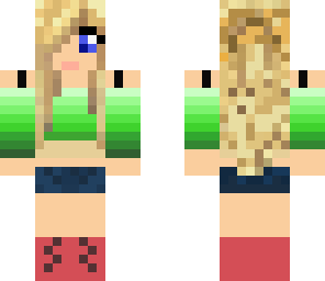 summer blonde girl