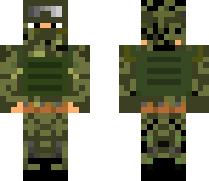 sniper with bulletproof jacket | Minecraft Skin