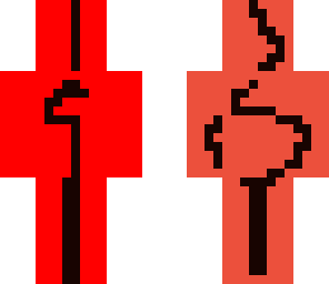 red stribed with black