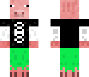 minecraft cool pig