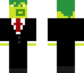 slime in suit wiht red tie