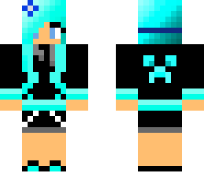 electric blue girl