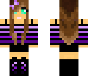 cute purple girl