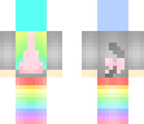 block head nyan cat skin
