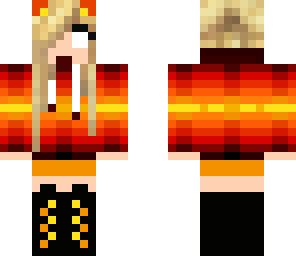 fire herobrine girl 