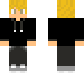 blond guy with black hoodie