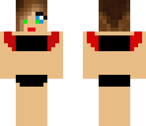 brown hair bikini skin