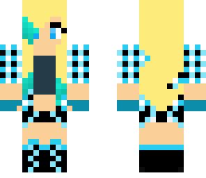 very blue girl