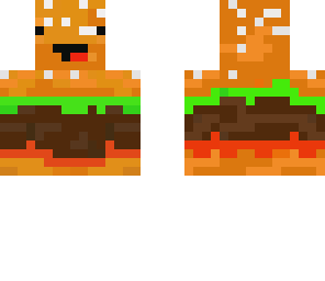 mega burger with a head