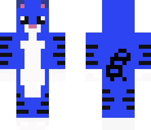blue tiger with tail