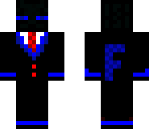 suited blue enderman