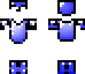 3d blue armor
