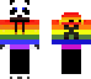 dj rainbow panda