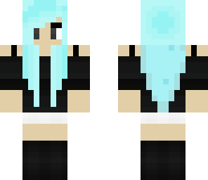 blue haired girl