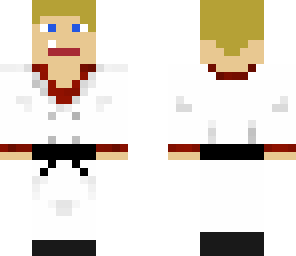 karate black belt with mic