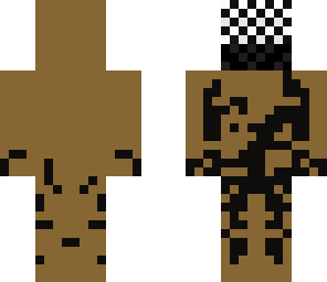 poop with white and black face