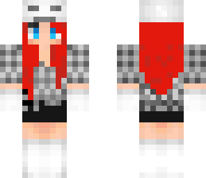 red hair skeleton girl