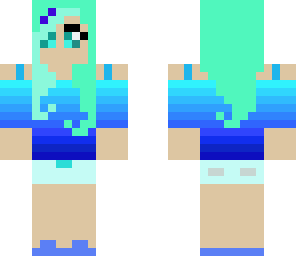 cyan ocean girl