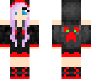 red creeper hooded girl