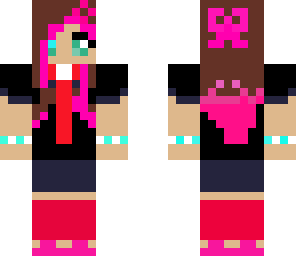 pinklish and black school girl