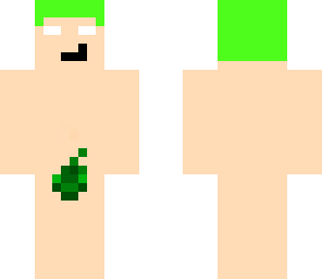 naket greenhair happy herobine