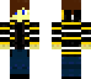 yellow and white striped open hoodie