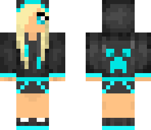 light blue creeper girl