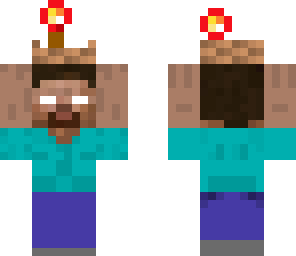 herobrine with redstone torches