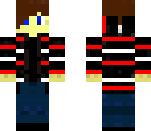 red and white striped open hoodie