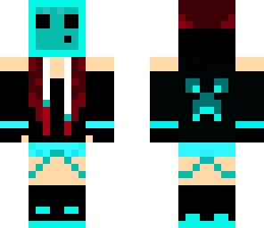 blue slime mask girl