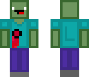lego zombie with a shoot