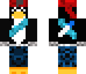 metal fisted penguin warrior
