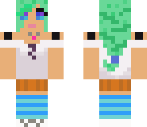 green hair