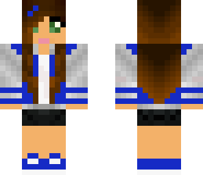 girl in blue jacket