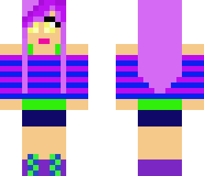 purple girly person