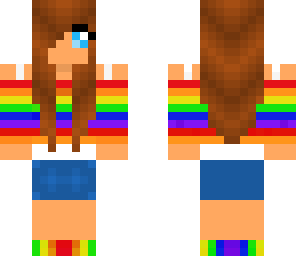 rainbow brunette