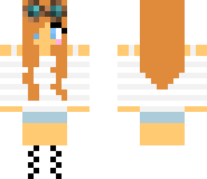 auburn with hat goggles