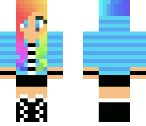 rainbow gamer girl