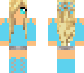 cute blue girl